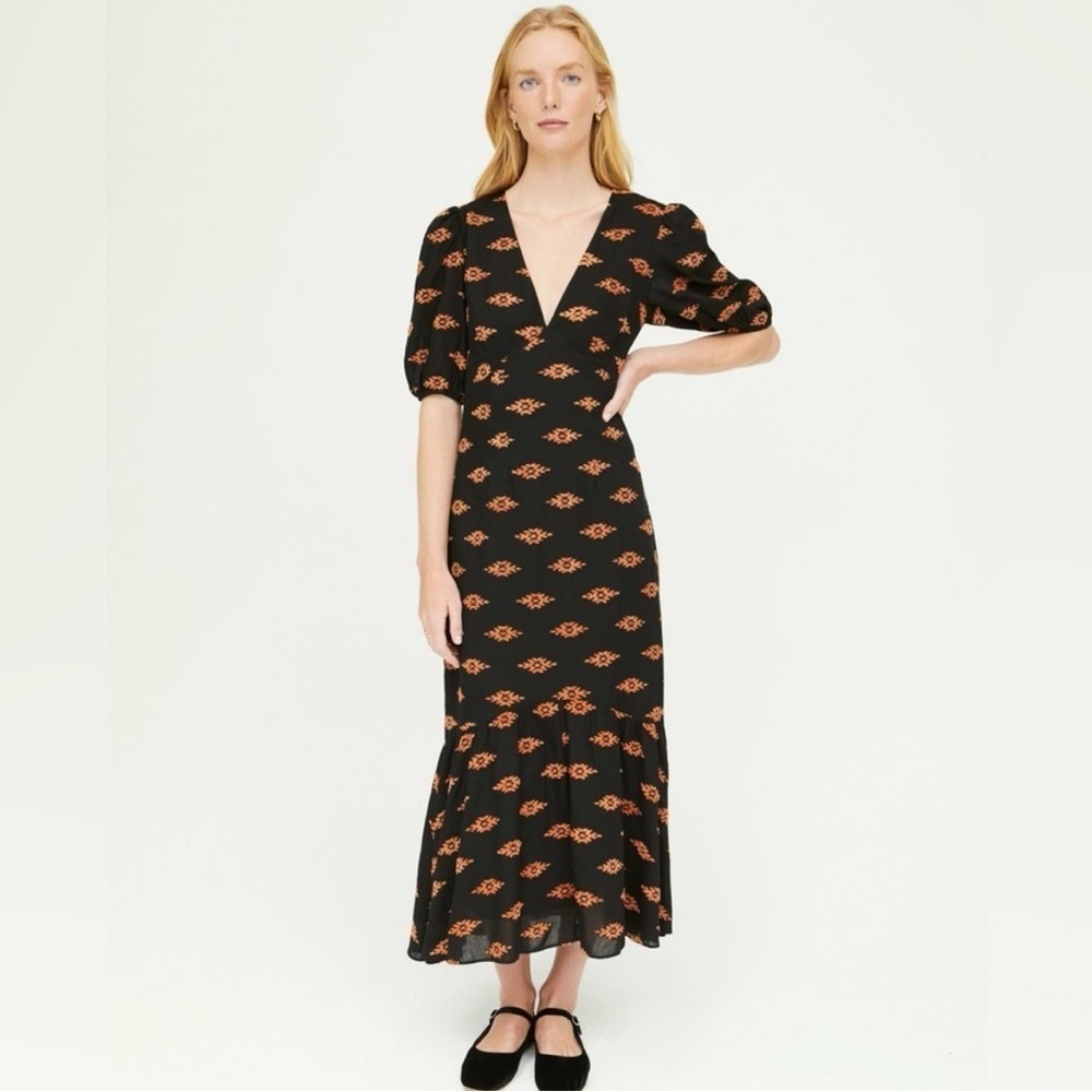 Rhode Ester Ikat Jacquard Maxi Dress Sz 6
& 8